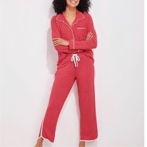 Vineyard Vines Red and White Striped Pajama Set